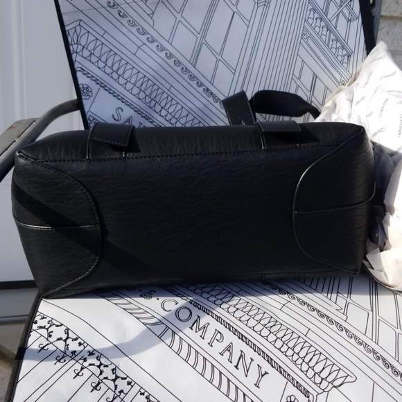 NEW Calvin Klein Large Sleek Textured Leather Bag - Picture 7 of 8